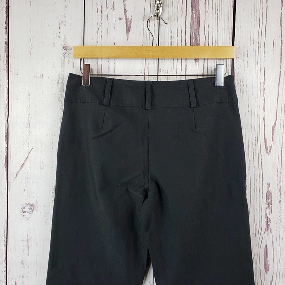SOHO Apparel Casual Pants Womens Size 6P Flat Front Straight Leg Rayon Black - Picture 6 of 7